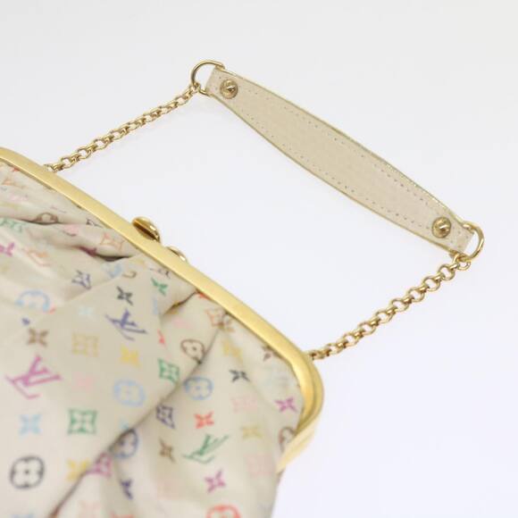 LOUIS VUITTON Monogram Multicolor Omoniere Hand Bag White - Picture 14 of 16